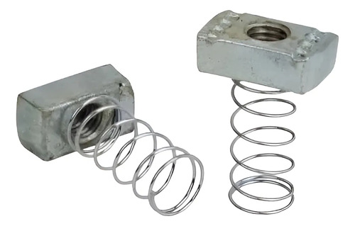 Tuerca Riel Ruc Con Resorte 3/8puLG Zinc Pack X50und