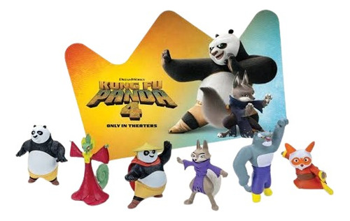 Figuras Kung Fu Panda 4 Burguer King 1pz A Elegir