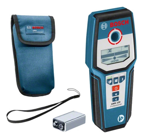 Detector De Materiales Bosch Gms 120 Madera Tensión Metales Color Azul
