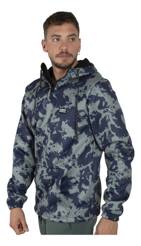 Buzo Quiksilver Shredder Hombre Moda Verde Militar