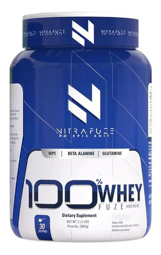 100% Whey Fuze - 960g Original - Nitrafuze