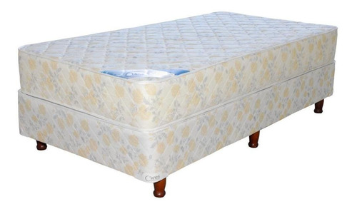 Sommier Wes Apolo 1 1/2 plaza de 190cmx90cm  beige