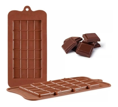 Molde Barra Chocolatina Grande En Silicona Flexible