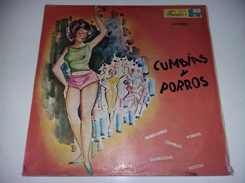 Lp Vinilo Acetato Disco Vinyl Cumbias Y Porros Cumbia