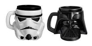 Caneca Star Wars Darth Vader Ou Stormtrooper Branca Ou Preta