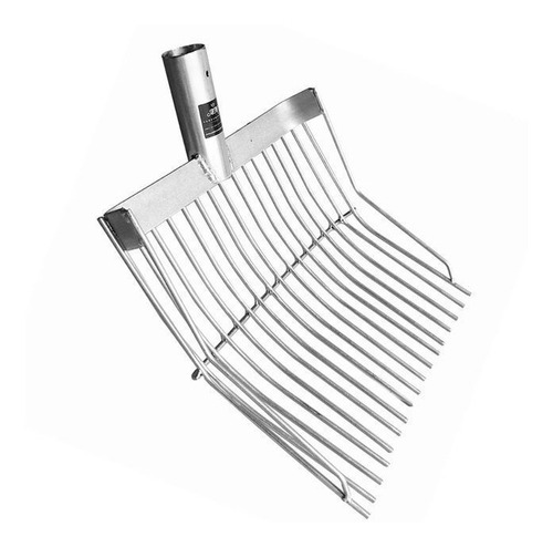 Imagem 3 de 3 de Garfo Forcado Pequeno Em Aço Galvanizado Para Manejo Feno