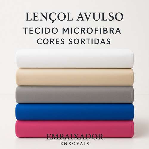 Kit 6 Lençol Solteiro Avulso C/ Elástico Toda Volta Sorti