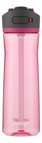 Botella Contigo Ashland 2.0 Tritan Autospout 709 Ml Rosa Color Rosa Claro
