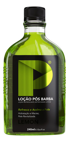 Loção Pós Barba Play Barber 240ml Lemon + Mentol Kit 2 Unida
