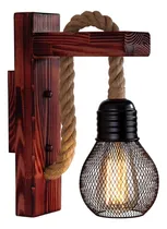 Comprar Aplique Muro Exterior Madera Vintage Rustica Farol Retro Sog Marrón