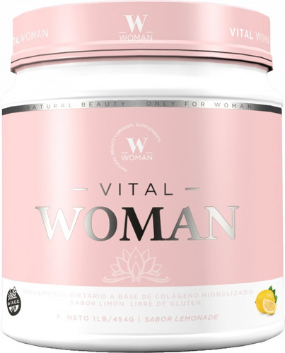 Colageno Hidrolizado Vital 454gr - 37 Dosis - Sabor Limonada