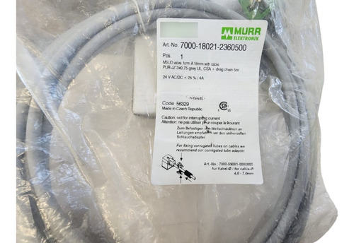 Murr Elektronik 7000-18021-2360500 Cable Sens/actuador