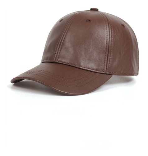 Gorra Gorro Elegante Estilo Jockey Unisex Cuerina Cuero