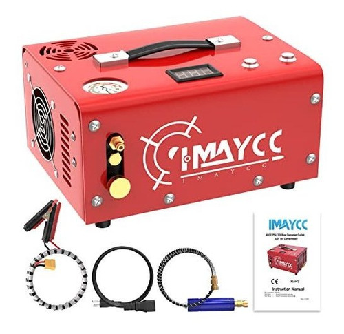 Imaycc Compresor De Aire Pcp Portátil, 4500 Psi/30 Mpa, Cone