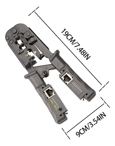 Probador De Cables De Red Rj45 Kit De Herramientas De