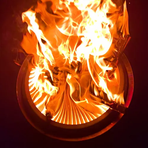 Coozoom Fogata Grande Sin Humo De 15 Pulgadas Con Soporte, .