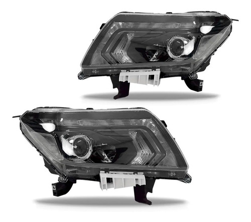 Par Farol Frontier Attack 17 A 19 Mascara Negra Manual S Led