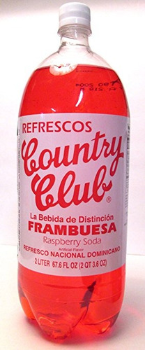 Country Club Refrescos Frambuesa Frambuesa Soda, 67,6 Fl Oz 