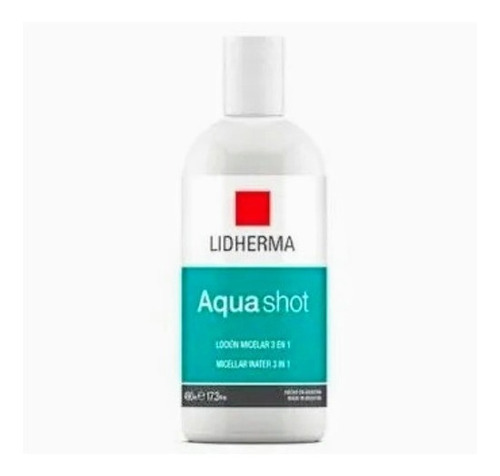 Aquashot Loción Micelar Limpiadora Desmaquillante Lidherma 