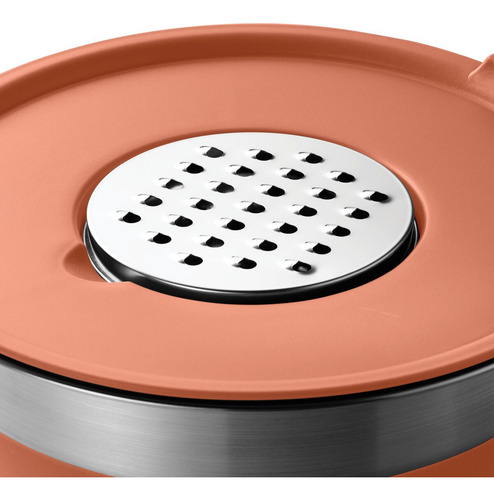 Juego De Bowls 10 Pzas Acero Inox Silicon Rosa Tramontina