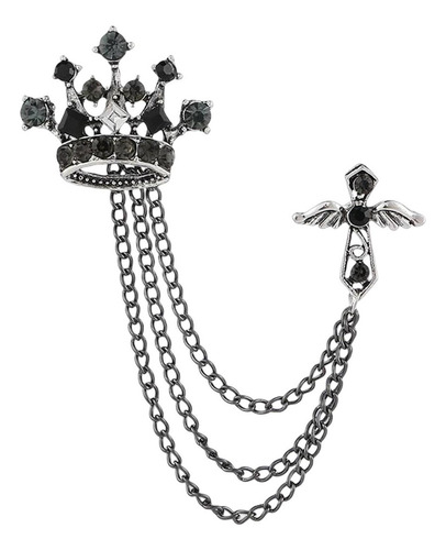 Perfect Broche De Corona Para Hombre, Cadenas Colgantes