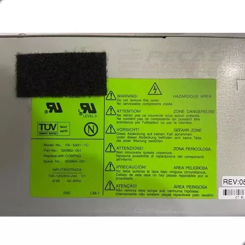 Fonte Hp Compaq 325w P/ Proliant 800 320962-001 320964-001 Cinza