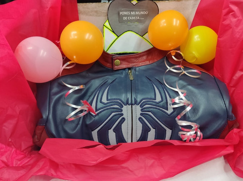Imagen 4 de 10 de Chamarra Spiderman Piel De Borrego