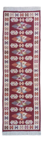 Passadeira 1,80 Kilin Gashgai 60x180 Dupla Face Tribal 1 Red