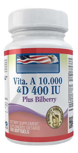 Vitamina A 10.000iu & Vitamina D 400iu 100 Softgels