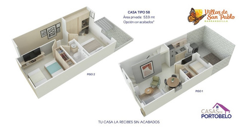 Imagen 16 de 21 de Casas De Portobelo. Casas En Conjunto Cerrado En Villas De San Pablo Con Subsidio De Vivienda