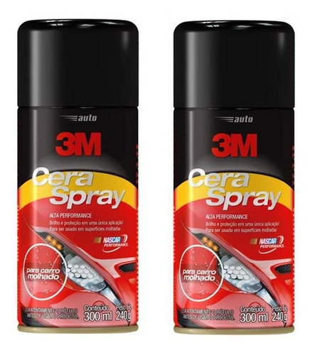 Cera Protetora Spray 3m 240g (300ml) - Kit 2pçs