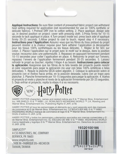 Parche Termoadhesivo De Hufflepuff De Harry Potter Ropa...