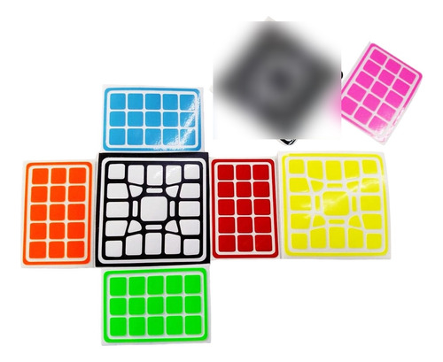 Cubo Rubik Stickers 5x5x3 Modificado Colores Fluorescentes