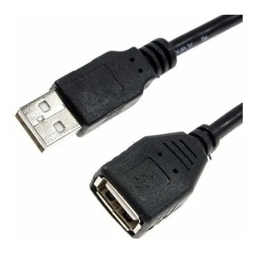 Cabo Extensor Usb 2.0 Filtro Am/af 4 Metros Extensão Cor Preto