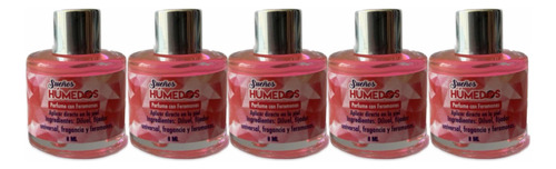 5 Pack Perfume Con Feromonas Rosa Mujer 9ml