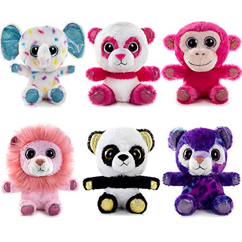 My Oli 5  Plush Toys Set Stuffed Animals Bundle Of Zoo Anima