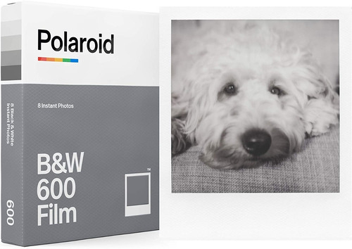 Imagen 1 de 7 de Polaroid Black And White 600 Film Pack P/ 8 Fotos