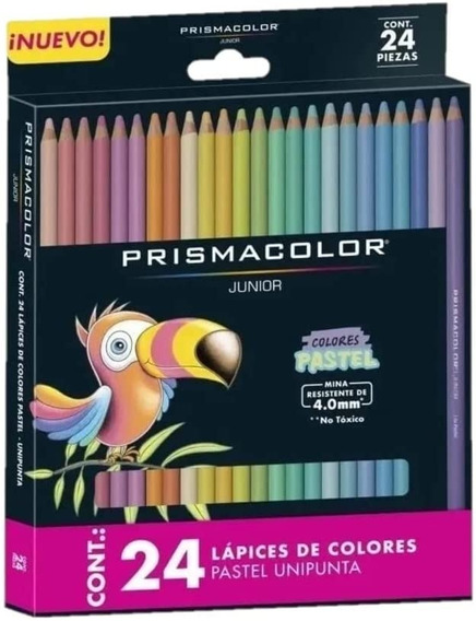Lápices De Colores Pastel Prismacolor Junior 24 Pz