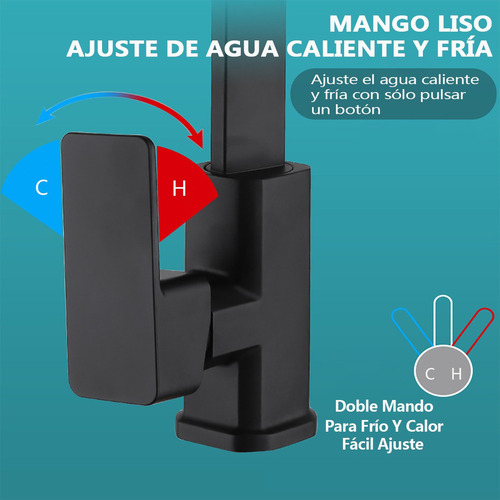 A Grifo Monomando Fregadero Llave De Agua Caliente Y Fri