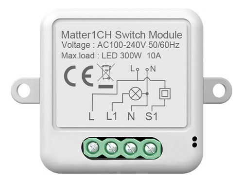 Módulo De Relé Domótico Wifi Switch 10a Tuya Life W