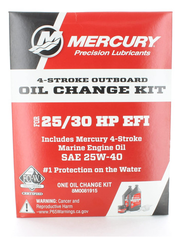 Oem Mercury Marine 8m - Kit De Cambio De Aceite Fueraborda .