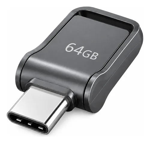 Memoria Usb 64gb 2 En 1 Usb Y Tipo C Negra