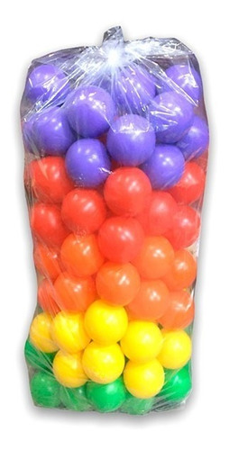 Imagen 2 de 3 de Pelotas Pelotero X100, Amarillo, Roja, Azul/violeta Y Verde