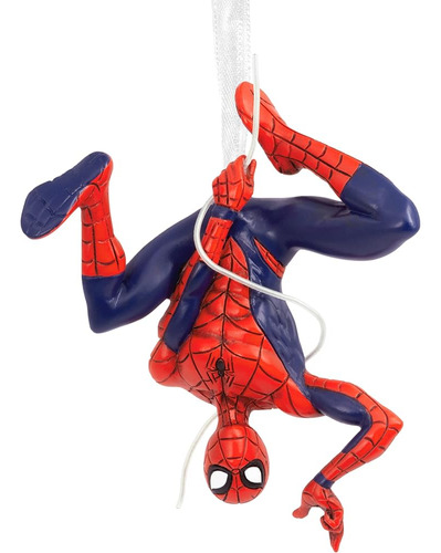 Sello Distintivo Marvel Spider-man Adorno De Navidad, Resina