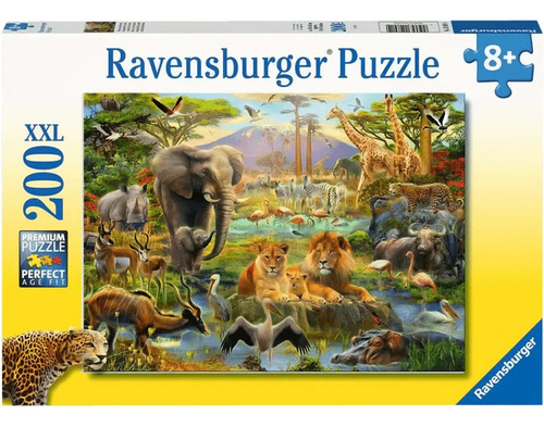 Rompecabezas Ravensburger Animales De La Selva 200 Piezas XXL 8+