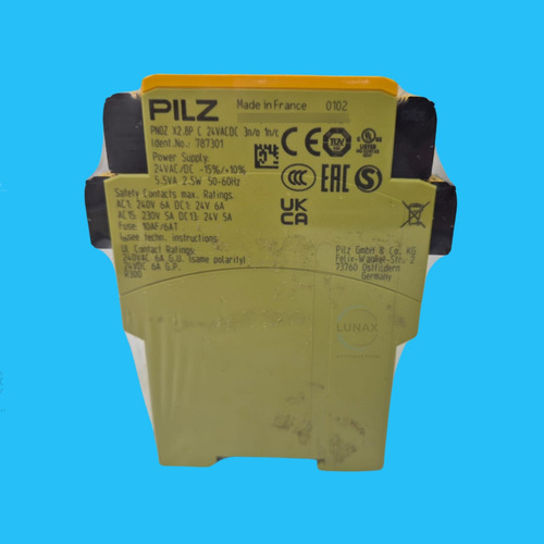 Pilz 787301 Pnoz X2.8p C 24vacdc 3n/o 1n/c Relay