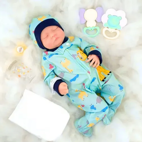 Reborn Bebe Realista Muñeca Ojos Cerrados