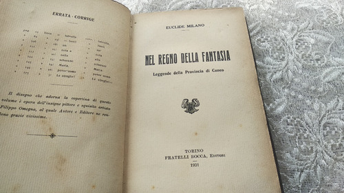 E. Milano Nel Regno Della Fantasia Livro Em Italiano De 1931