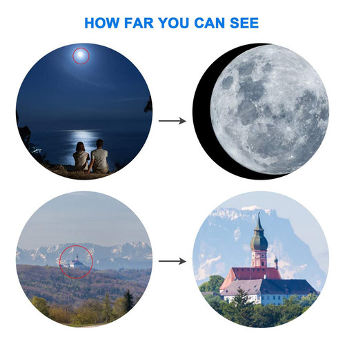 Telescópio Astronômico Com Tripé. Monocular Zoom Para Crianç