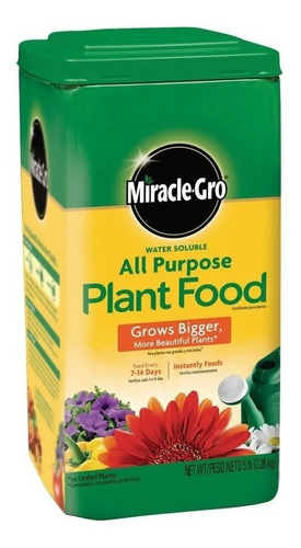 Miracle-gro Alimento Vegetal De Uso Múltiple Soluble 5 Lbs